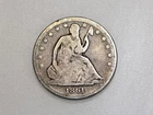 1861 50C SEATED LIBERTY SILVER HALF DOLLAR