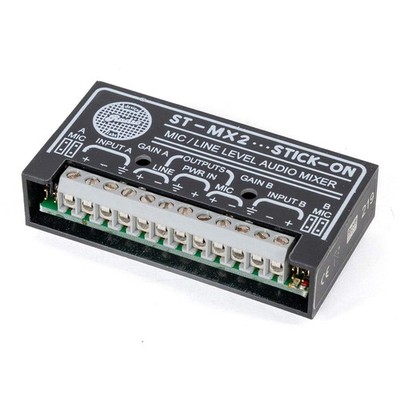 Radio Design Labs ST-MX2 Stick-On Mic/Line Level Audio Mixer