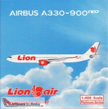 PHX11560 1:400 Phoenix Model Lion Air Airbus A330-900neo Reg #PK-LEI