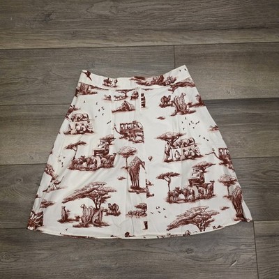CARVEN Safari-Skirt Size 38 FR/US 6 Reimagine the Classic French Toile de Jouy