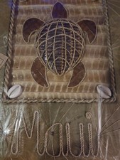 New In Plastic-Maui Hawaii Photo Album Handmade Natural Mat. Beautiful Details 
