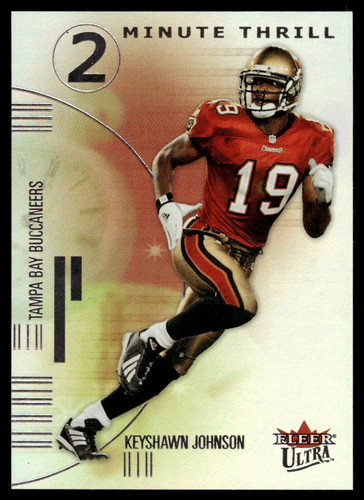 Taladro Fleer Ultra 2001 2 minutos Keyshawn Johnson 11/50 #3TT *Noles2148* - Imagen 1 de 2