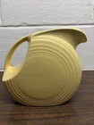 Vintage Fiesta Disc Large Water Pitcher Homer Laughlin Light Yellow