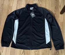 AUGUSTA SPORTSWEAR Full Zip Jacket Womens LARGE Casual Golf Black NEW