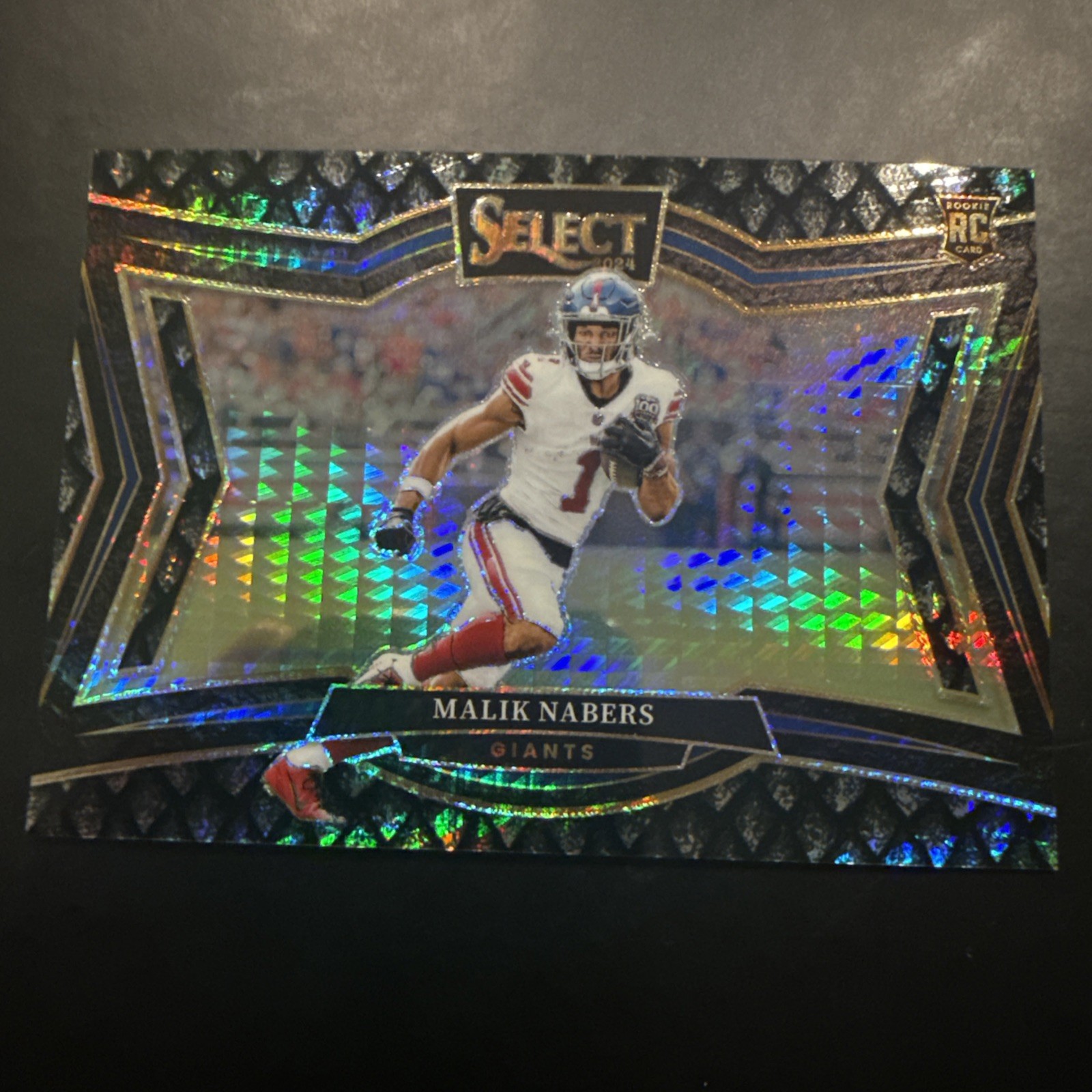 2024 Panini Select -Field Level Malik Nabers Black Dragon Scale 1 Of 1 SSP RC