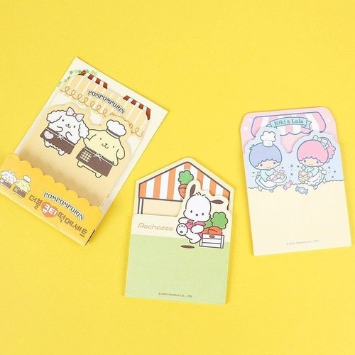 Juego de 2 piezas de almohadilla de notas no pegajosa para oficina de personajes de Sanrio (1 juego) - Imagen 4 de 13