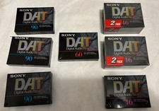 Sony DAT 9 tapes  46 min x 5, 60min x 1, 90 min x 3 NEW OEM Sealed