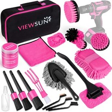 20PCS Car Cleaning Kit Interior Detailing Tools, Drill Brushes, Windshield