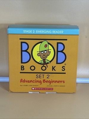 Bob Books Set 2 Advancing Beginners Scholastic Stage 2 Reader. Kids Education.