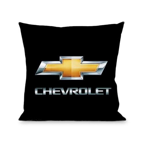 Buckle-Down Pillow Decorative Throw Chevy Bowtie Chevrolet Black Gold Silver Fad