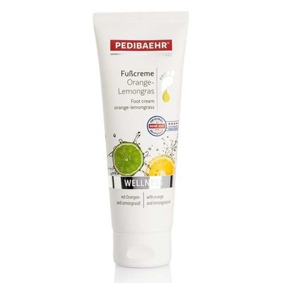 Pedibaehr Fußcreme Orange-Lemongrass 125 ml raue rissige trockene Haut Lemongras