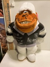 VERY RARE NFL OAKLAND RAIDERS CLIFF BRANCH SIGNED STUFFED GORILLA FIGURE w/ COA