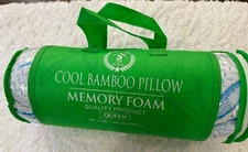 Bamboo Pillow Memory Foam Queen Hypoallergenic, Maximum Support For Back & Neck