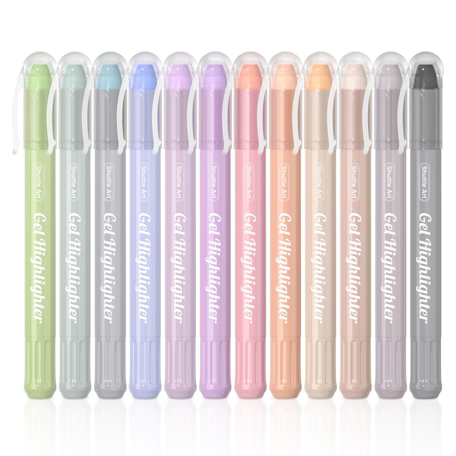 S And Pens, 12 Soft Colored Gel Markers
