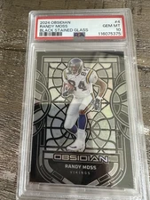 2024 Obsidian Randy Moss Black Stained Glass SSP #4 Vikings HOF PSA 10 Case Hit