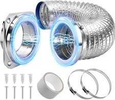 Magnetic Dryer Vent Connector Kit  Magnetic Dryer Hose Connector 180 Degree, Q...