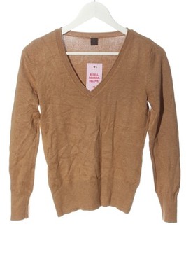 SELECTION BY S.OLIVER V-Ausschnitt-Pullover Damen Pullover Gr. DE 36 nude