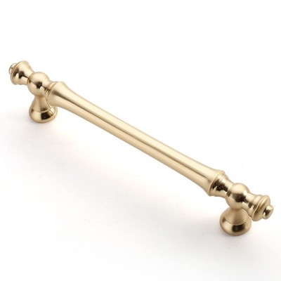 10 Pack 5 Inch(128mm) Brushed Brass Kitchen Cabinet Handles, Gold Cabinet Pul...