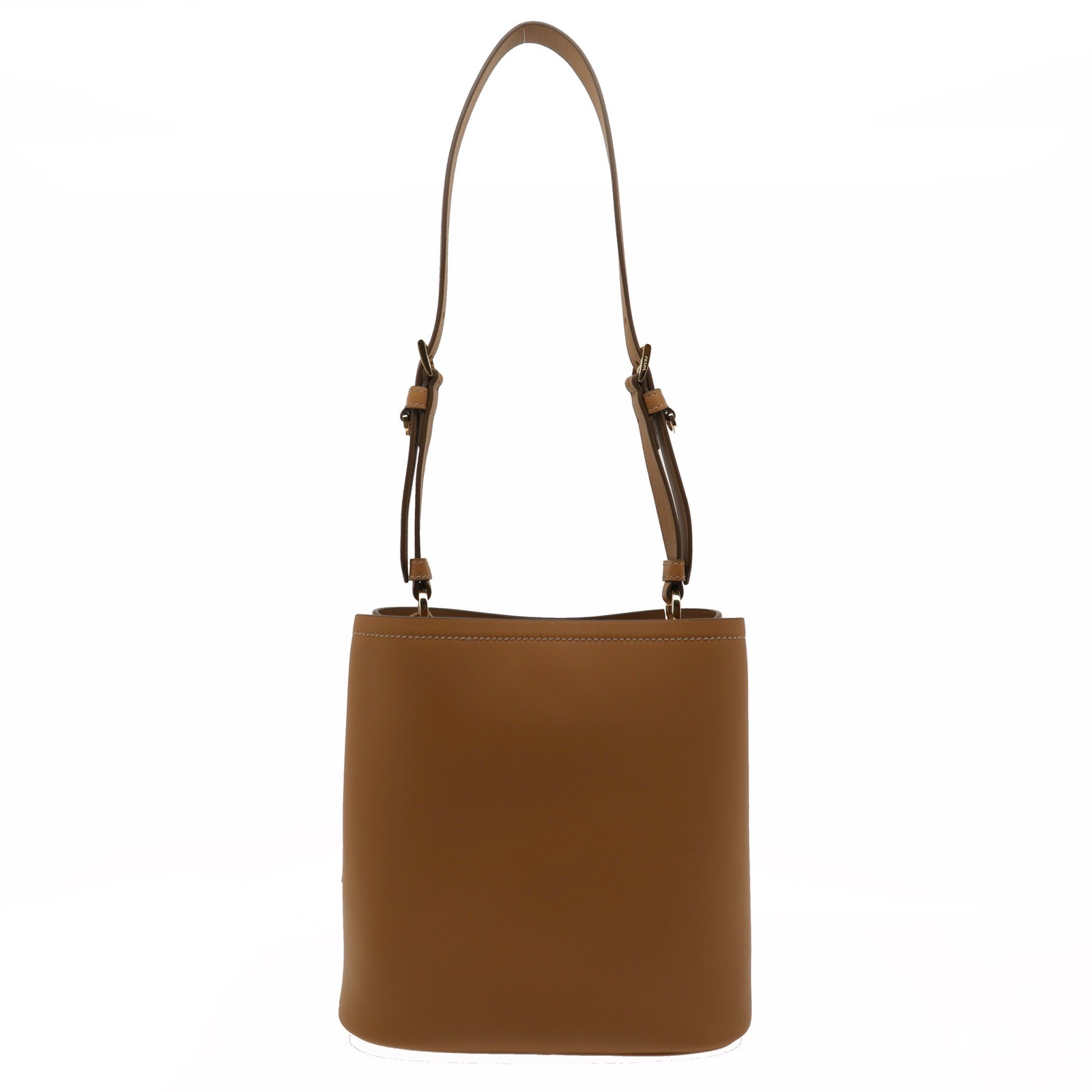 Prada Bucket Shoulder Bag Brown Leather 1BB080 New thumbnail 8