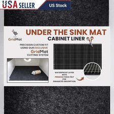 Waterproof Heavy Duty Cabinet Mat W/ Built-In Ruler Easy Cutting Protection New