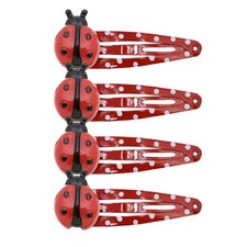 4PCS Lovely Ladybugs Hair Pin Party Hair Clip Festival Barrette for Women Girl