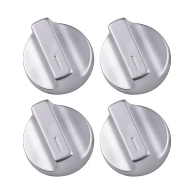 Ciuouient 4Pcs W11517331 Gas Range Surface Burner Knob Stainless Color 