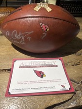 Chandler Catanzaro signed Team Game Used NFL  Football COA FromArizona Cardinal