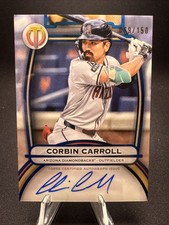 2025 Topps Tribute Corbin Carroll Auto Blue  /150 Diamondbacks