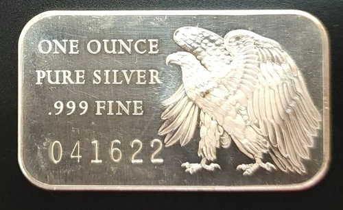 1776-1976 Eagle Bicentennial 200 Independence 1oz 999 FINE Silver Art Bar 041622