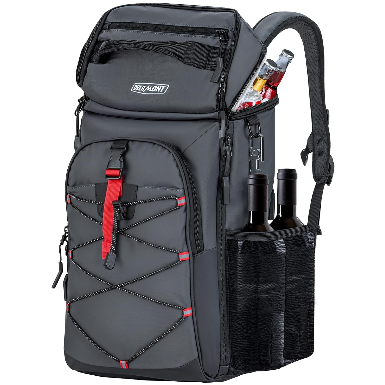 Insulated Leakproof Backpack Cooler Holds 30 Cans for Men Soft Lunch Bag
