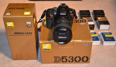 Nikon D5300 SLR Digital Camera with, 18-200mm Lens ONLY 6000
