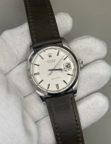 Rolex Oysterdate Precision 6694 Manual Wind Silver Dial