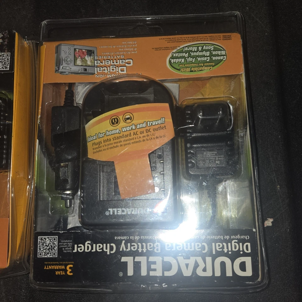 Cargadores de batería para cámara digital Duracell, par, 1 plumín I caja abierta para iones de litio Foto 3 de 4