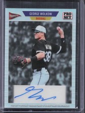 2026 Leaf Pro Set Metal #89A-GW1 George Wolkow Silver Auto #/20