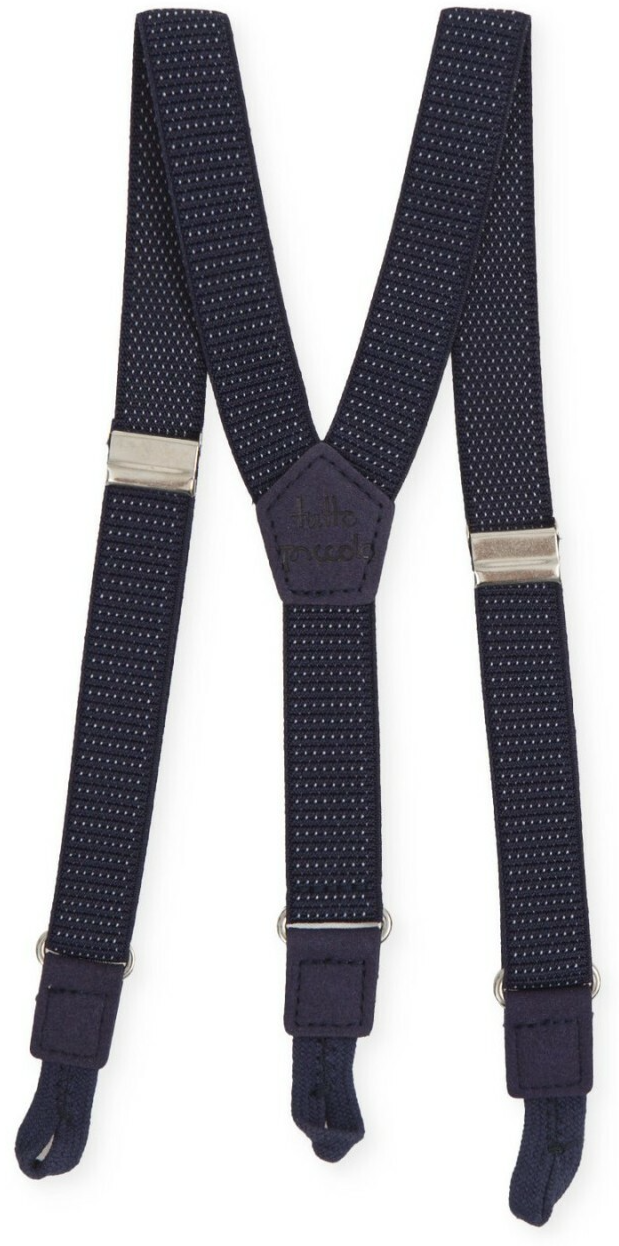 Tutto Piccolo Trouser Braces Adjustable Elasticated Boys Small BNWT RRP £33 Navy