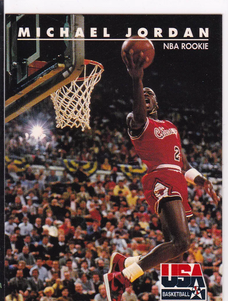 Michael JORDAN Skybox USA ROOKIE CARD Basketball #23 Chicago BULLS