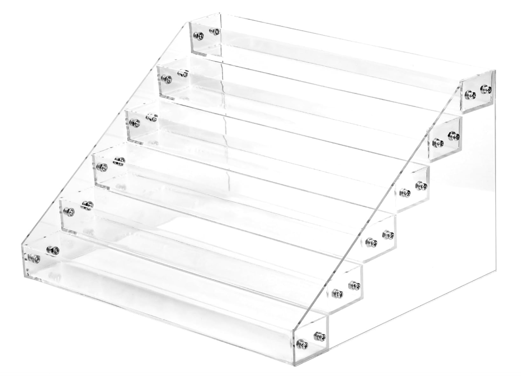 6-Layer Acrylic Nail Polish & Essential Oil Display Organizer Rack-image