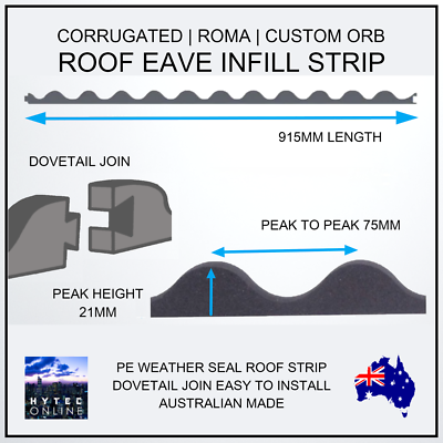 Insulation For Metal Roofing 10 Pack Corrugated Roof Infill Foam Strips - Seal Gaps In Roma & Corrugated Roofs Insulation Under Metal Roof - Foto 13