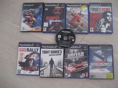 lot de 9 jeux ps2 disques aves grosses rayures - Photo 1/4