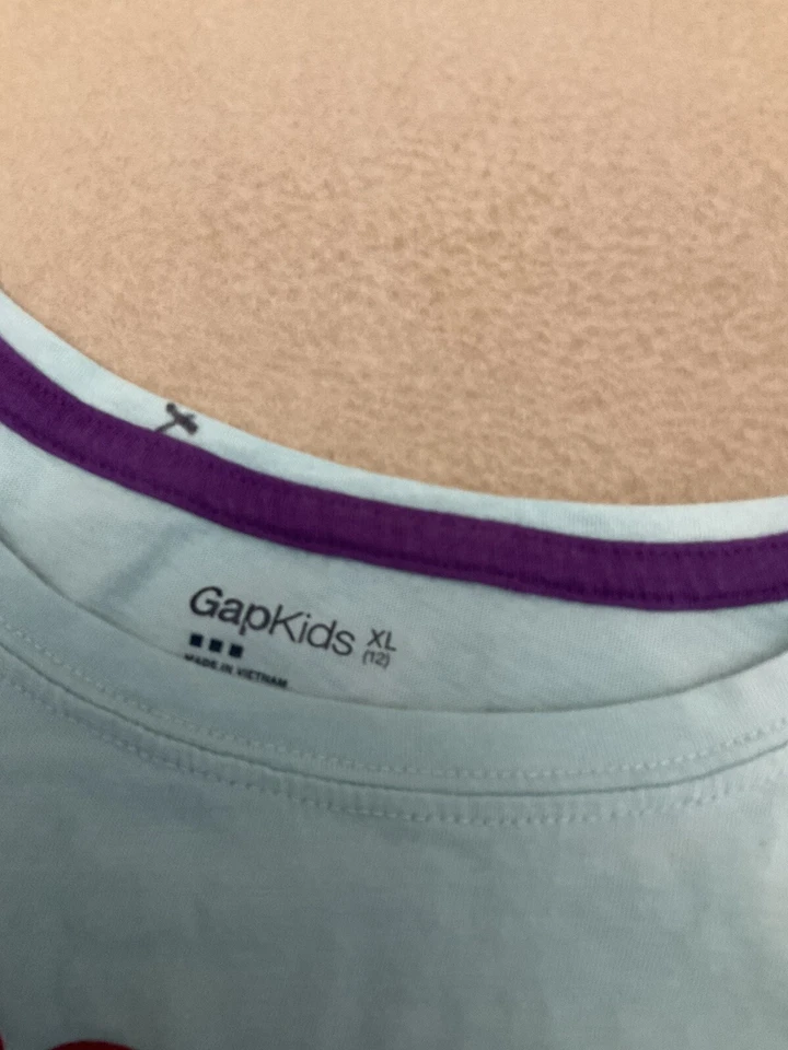 Gap Kids I Love My Horse Tshirt 12 Girls Long Sleeve Rainbow - Image 4 of 4