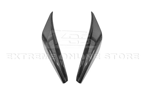 Pair CARBON FIBER Canard For 20-Up Toyota GR Supra A90 A91 Front Bumper Splitter - Picture 23 of 23