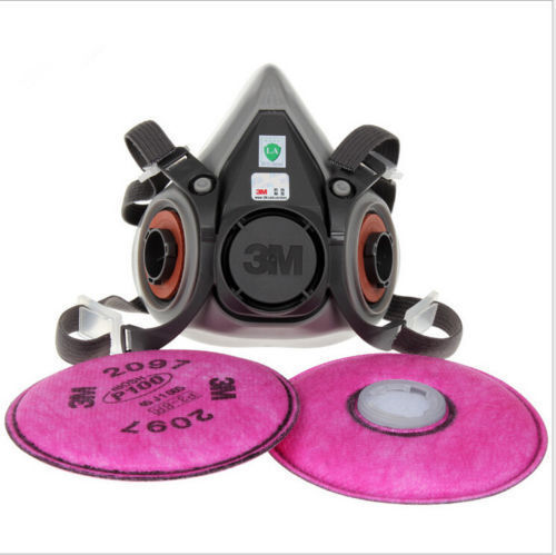 3M 6200 Spray Paint/Dust Mask Respirator Half Facepiece + 2097 P100 Filters AU - Picture 3 of 7