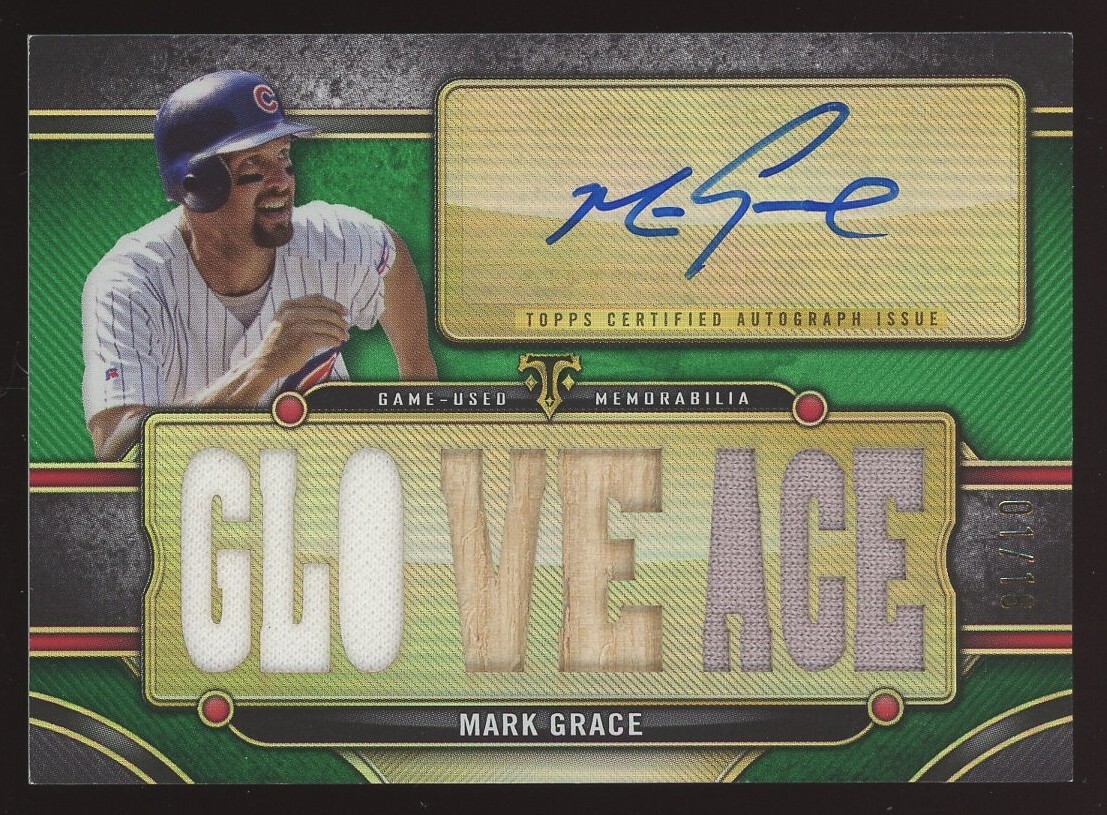2024 Topps Triple Threads Mark Grace Game-Used Relic Auto #/18 (C03)