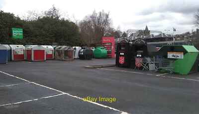Photo 6x4 Recycling point Milngavie In Tesco's overflow car park bes c2022