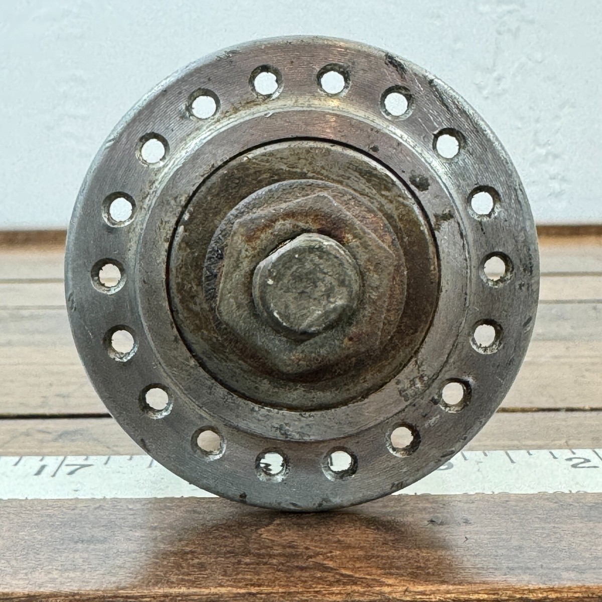 HUB BMX SHIMANO E1 anodisé AVANT DORÉ OLD SCHOOL 36 rayons