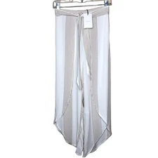 Faithfull the Brand Es Torrent Pants Neutral Stripe Medium NEW WITH TAG $139