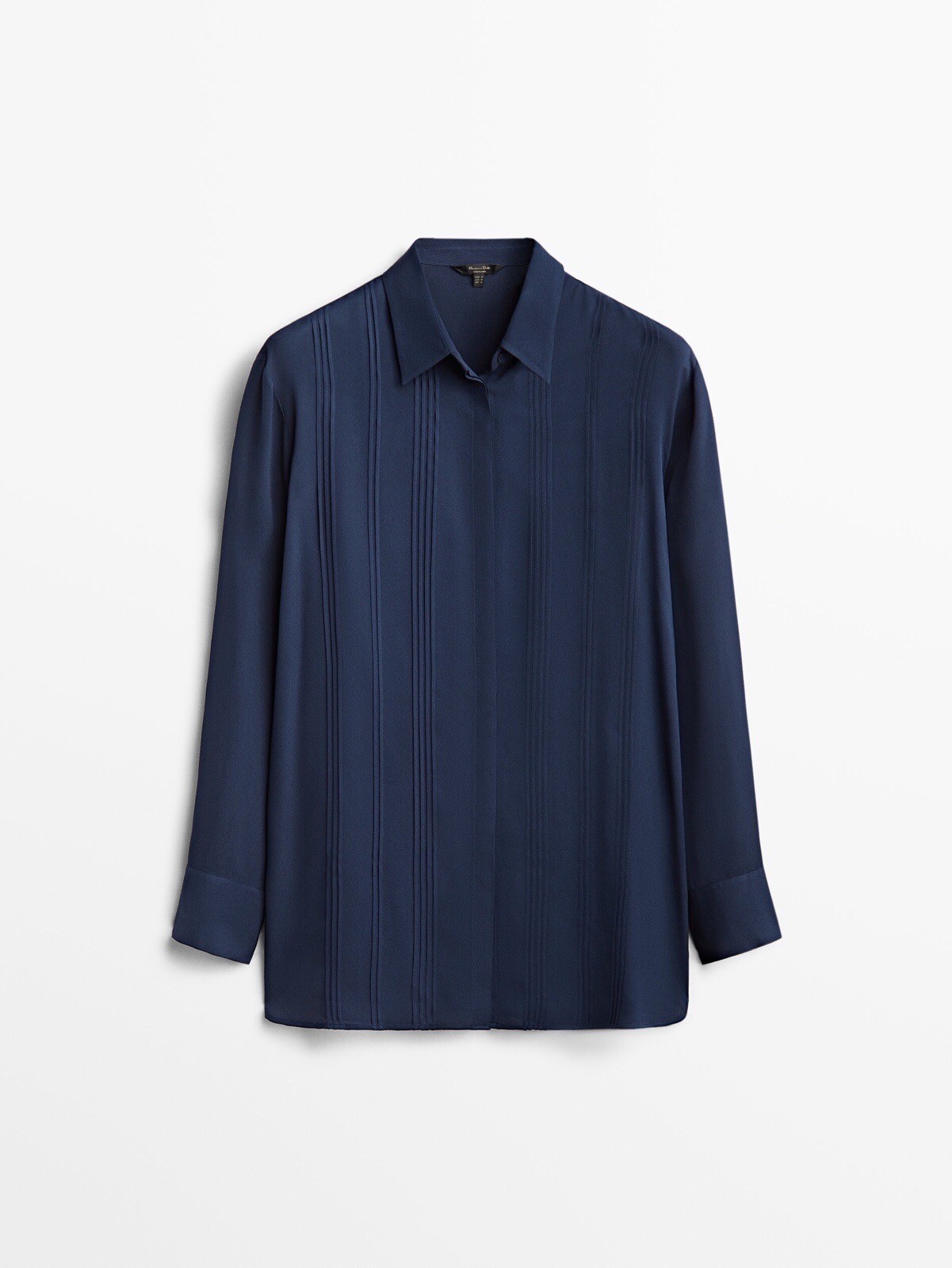 Loose-fitting shirt with pintuck detailing Massimo Dutti Size 12 image 5