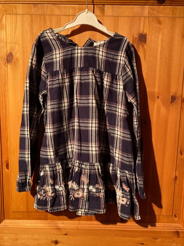 Bluse Longshirt Kleid Mädchen Sommerkleid Gr. 128