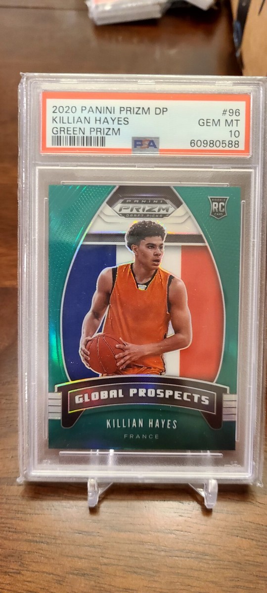 KILLIAN HAYES RC AUTO 2枚セート 2020 Panini Prizm DP #96 Killian Hayes Green Prizm Rookie RC