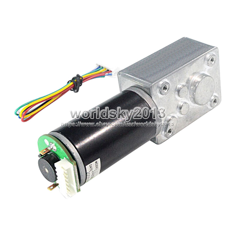 DC12V 24V A58SW555S High Torque Metal Turbo Worm Gearbox Reduction Gear DC Motor - Foto 3